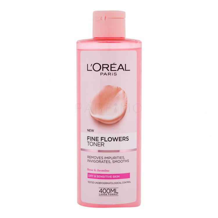 L&#039;Oréal Paris Fine Flowers Acqua detergente e tonico donna 400 ml