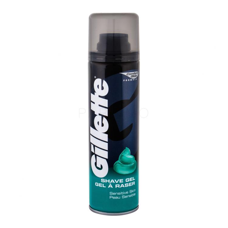 Gillette Shave Gel Sensitive Gel da barba uomo 200 ml