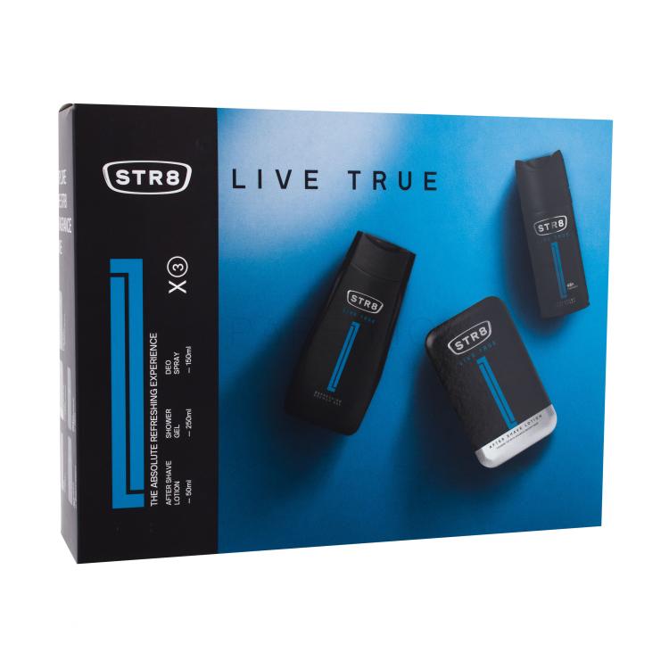 STR8 Live True Pacco regalo dopobarba 50 ml + deodorante 150 ml + doccia gel 250 ml