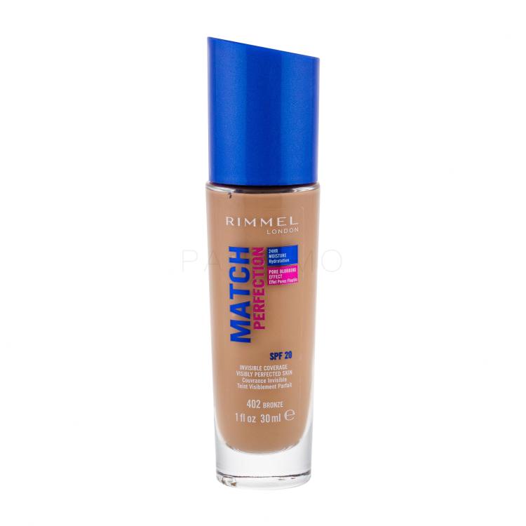 Rimmel London Match Perfection SPF20 Fondotinta donna 30 ml Tonalità 402 Bronze