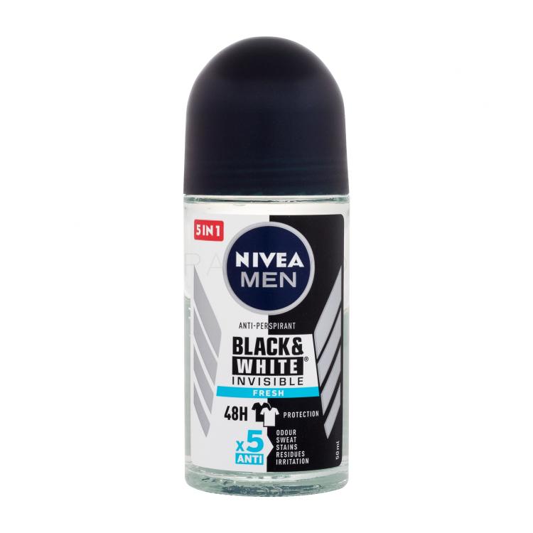 Nivea Men Invisible For Black &amp; White Fresh 48h Antitraspirante uomo 50 ml