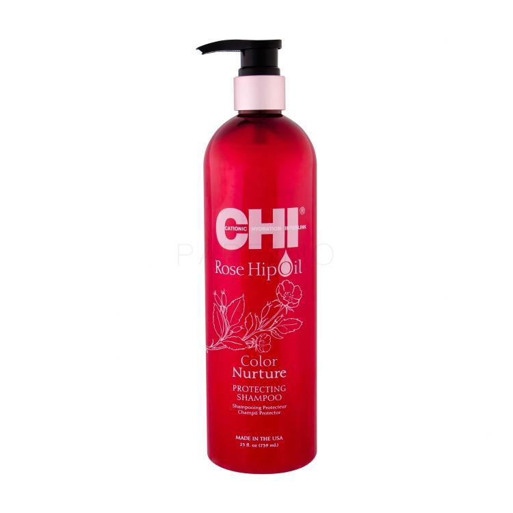 Farouk Systems CHI Rose Hip Oil Color Nurture Shampoo donna 739 ml