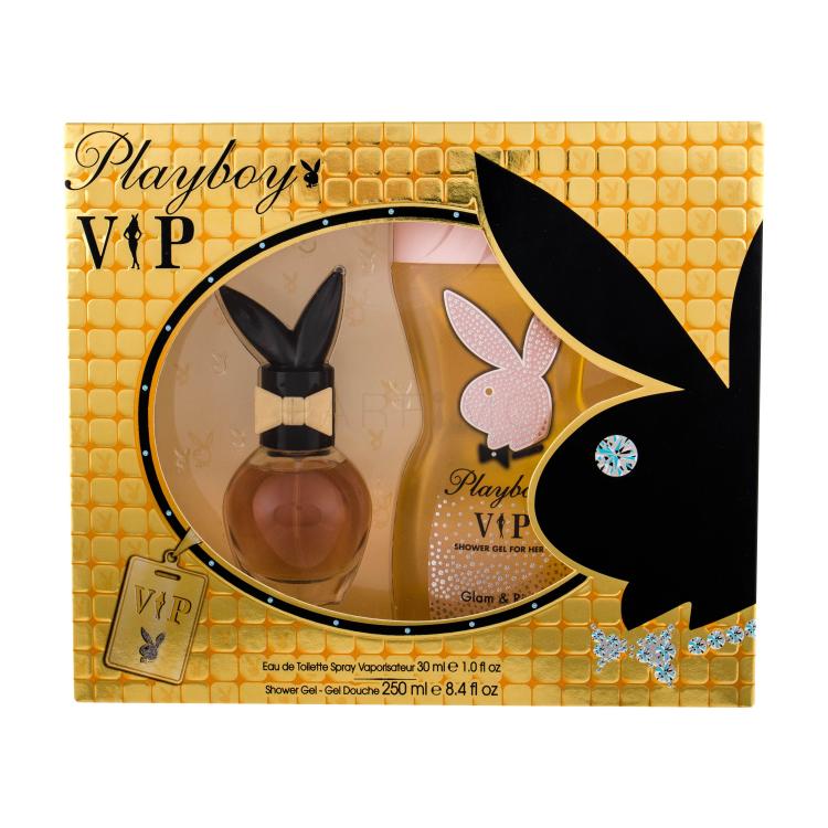 Playboy VIP For Her Pacco regalo toaletní voda 30 ml + sprchový gel 250 ml