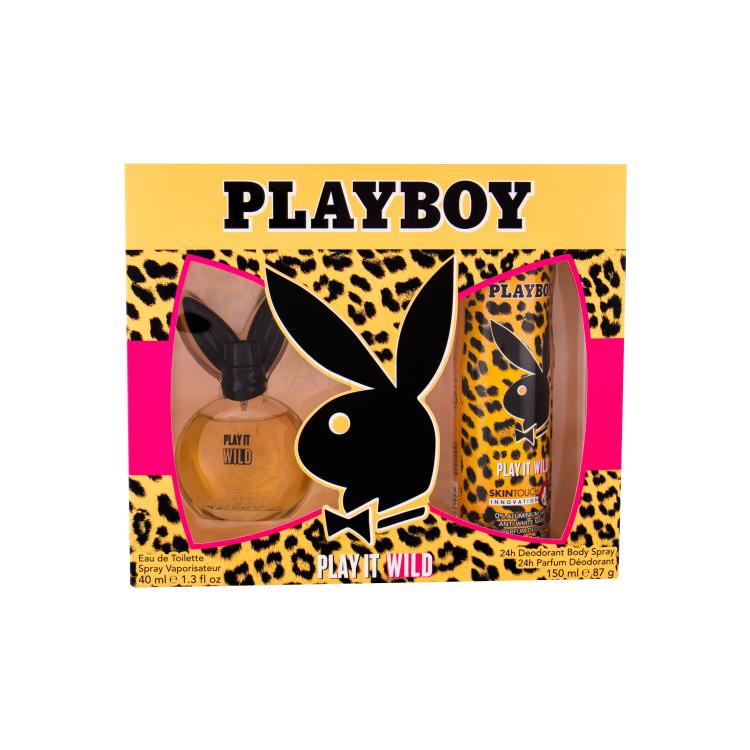 Playboy Play It Wild For Her Pacco regalo eau de toilette 40 ml + deodorante 150 ml