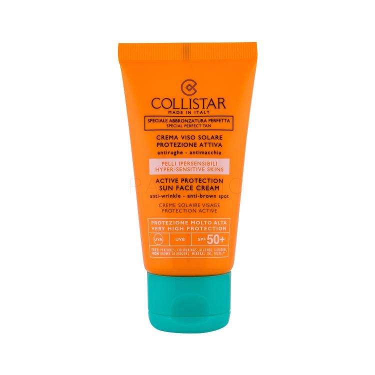 Collistar Special Perfect Tan Active Protection Sun Face SPF50+ Protezione solare viso donna 50 ml