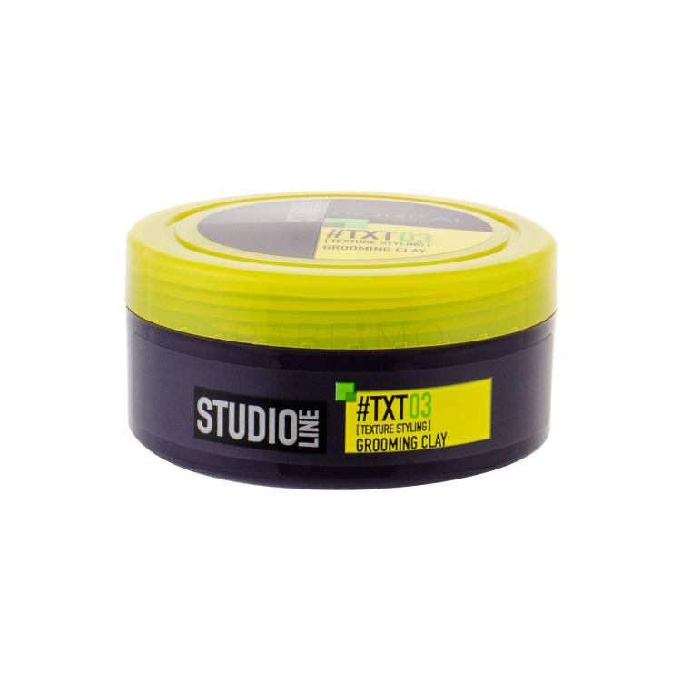 L&#039;Oréal Paris Studio Line TXT 03 Grooming Clay Cera per capelli uomo 75 ml