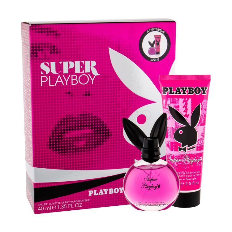 Playboy Super Playboy For Her Pacco regalo eau de toilette 40 ml + lozione corpo 75 ml