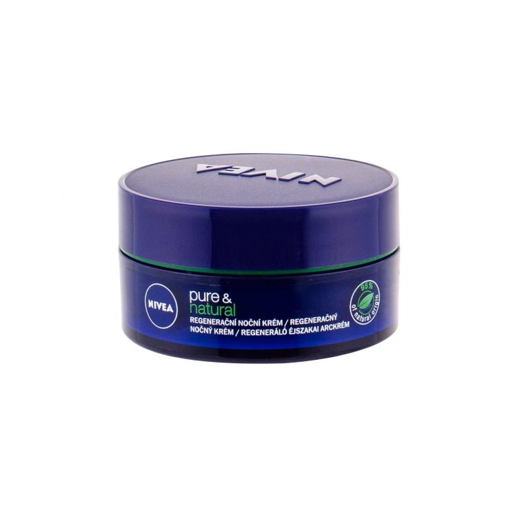 Nivea Pure &amp; Natural Regenerating Crema notte per il viso donna 50 ml
