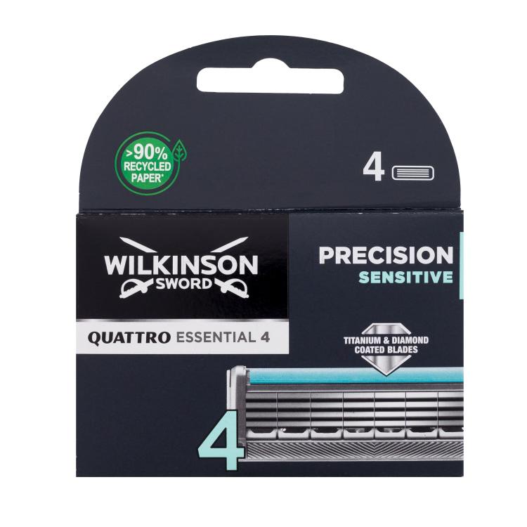 Wilkinson Sword Quattro Essential 4 Lama di ricambio uomo Set