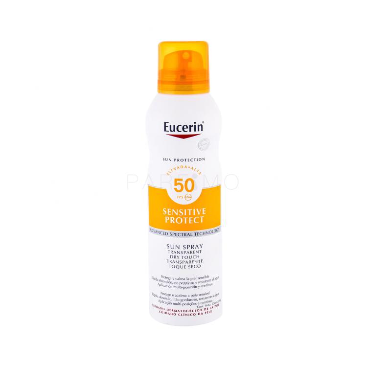Eucerin Sun Sensitive Protect Sun Spray Dry Touch SPF50 Protezione solare corpo 200 ml