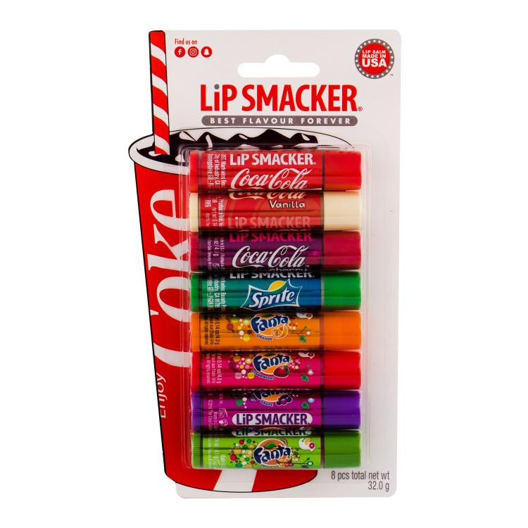 Lip Smacker Coca-Cola Party Mix Lip Balm Kit Pacco regalo balsamo labbra 8 x 4 g