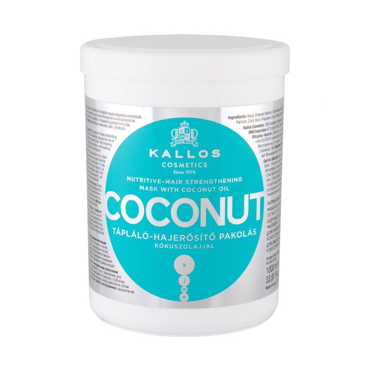 Kallos Cosmetics Coconut Maschera per capelli donna 1000 ml