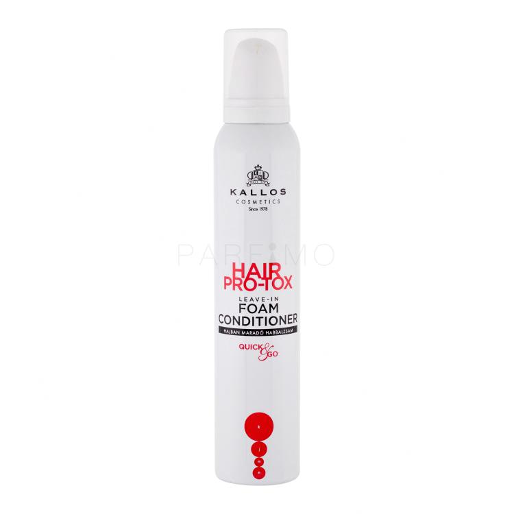Kallos Cosmetics Hair Pro-Tox Leave-In Foam Balsamo per capelli donna 200 ml