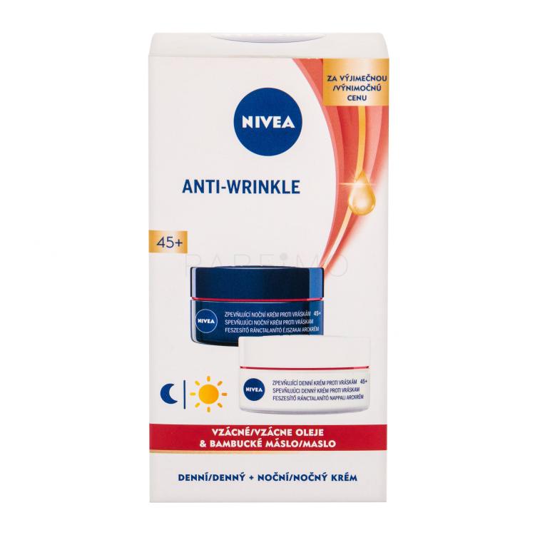 Nivea Anti-Wrinkle Firming Pacco regalo crema viso giorno 50 ml + crema viso notte 50 ml
