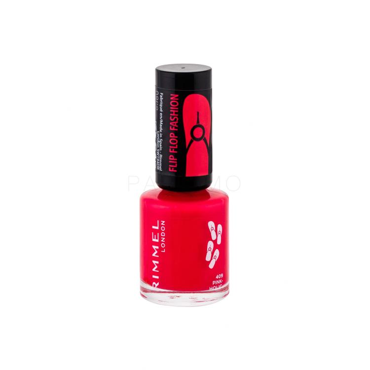 Rimmel London 60 Seconds Flip Flop Smalto per le unghie donna 8 ml Tonalità 409 Pink-Holic