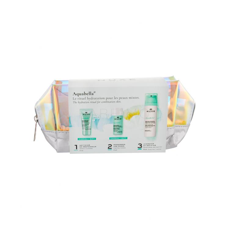 NUXE Aquabella Beauty-Revealing Pacco regalo emulsione idratante 50 ml + gel detergente 15 ml + tonico 35 ml + trousse