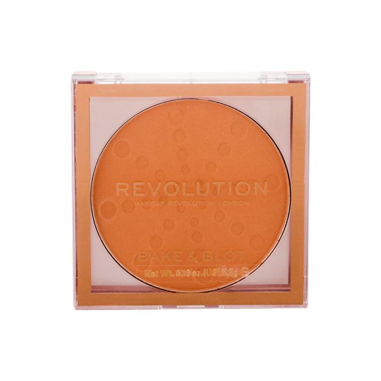 Makeup Revolution London Bake &amp; Blot Cipria donna 5,5 g Tonalità Peach