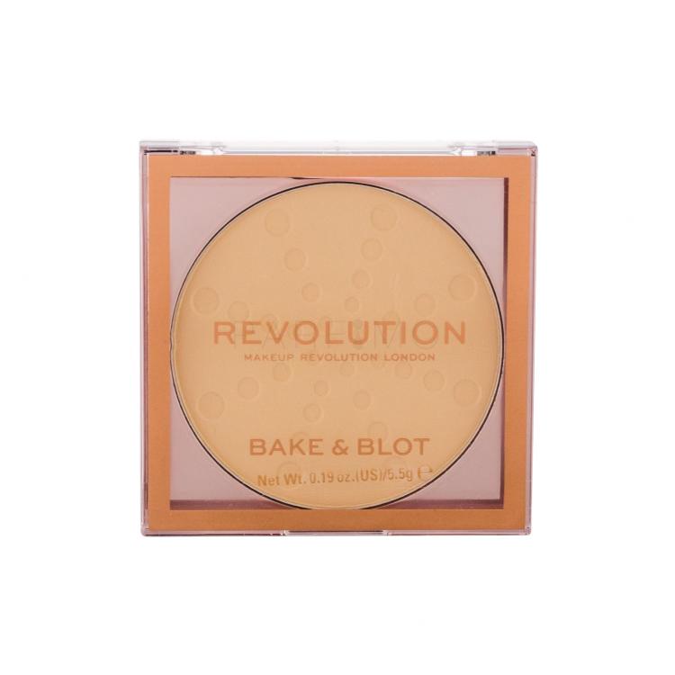 Makeup Revolution London Bake &amp; Blot Cipria donna 5,5 g Tonalità Banana Light
