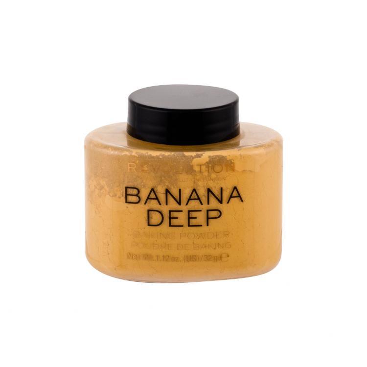 Makeup Revolution London Baking Powder Cipria donna 32 g Tonalità Banana Deep