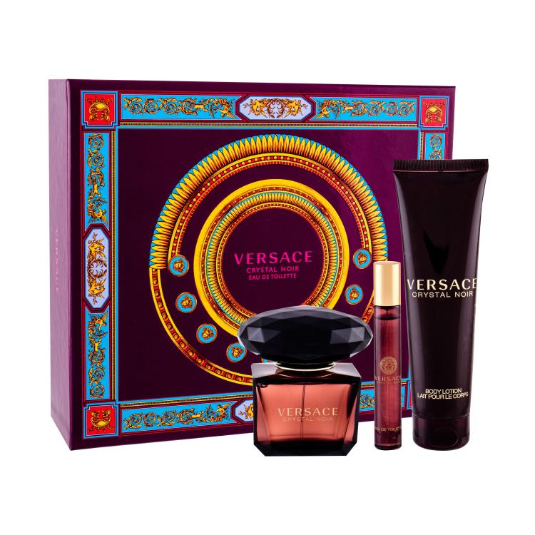 Versace Crystal Noir Pacco regalo eau de toilette 90 ml + eau de toilette 10 ml + lozione corpo 150 ml