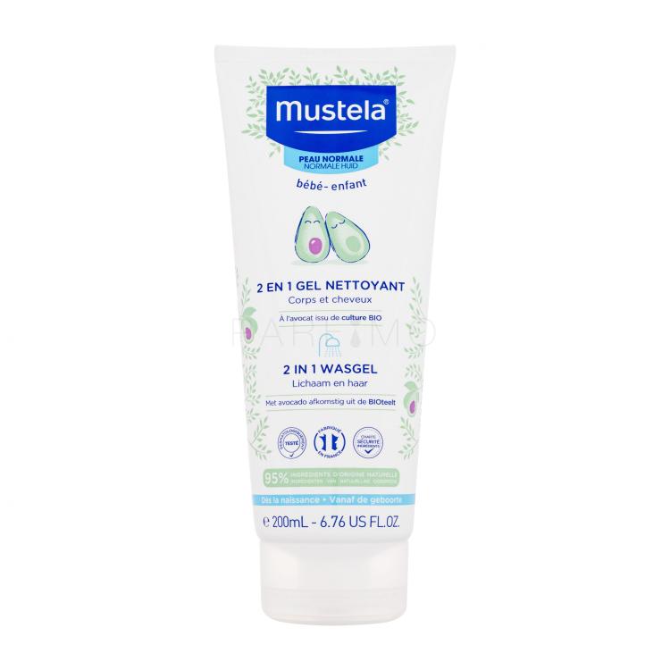 Mustela Bébé 2 in 1 Cleansing Gel Doccia gel bambino 200 ml