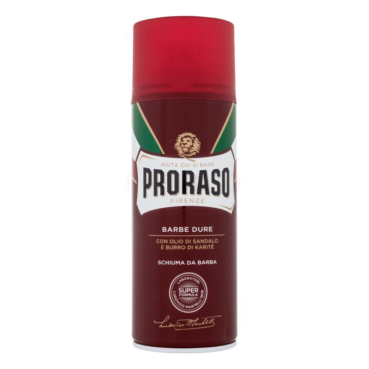 PRORASO Red Shaving Foam Schiuma da barba uomo 400 ml