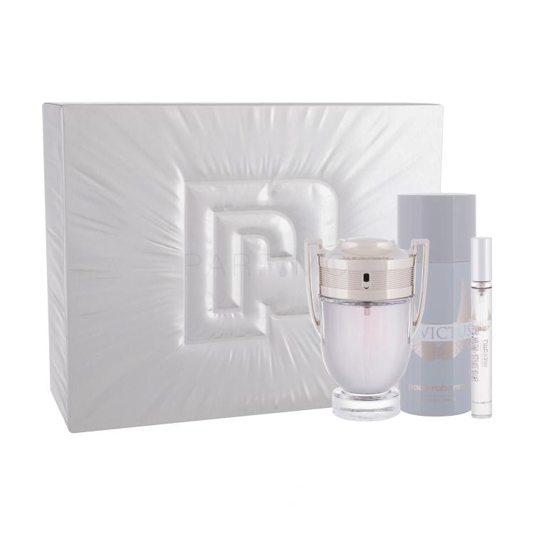 Paco Rabanne Invictus Pacco regalo eau de toilette 100 ml + deodorante 150 ml + eau de toilette 10 ml