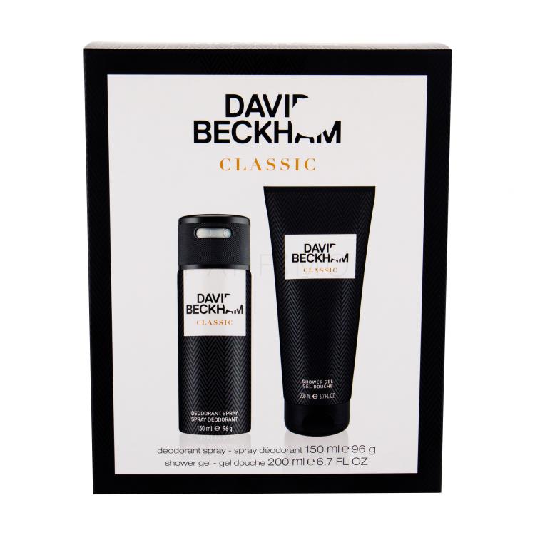 David Beckham Classic Pacco regalo deodorante 150 ml + doccia gel 200 ml