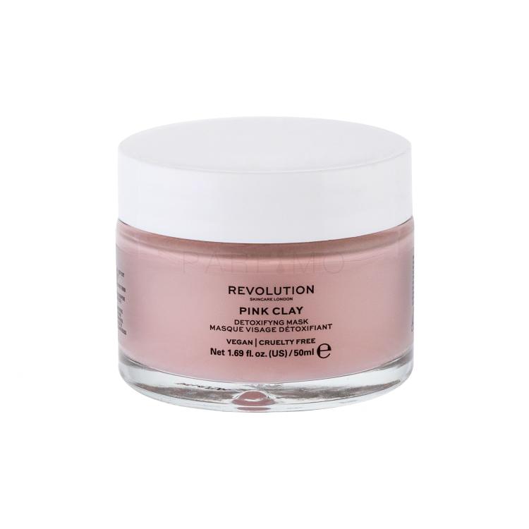 Revolution Skincare Pink Clay Detoxifying Maschera per il viso donna 50 ml
