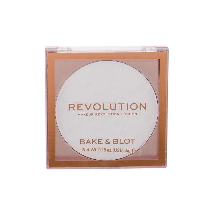 Makeup Revolution London Bake &amp; Blot Cipria donna 5,5 g Tonalità White