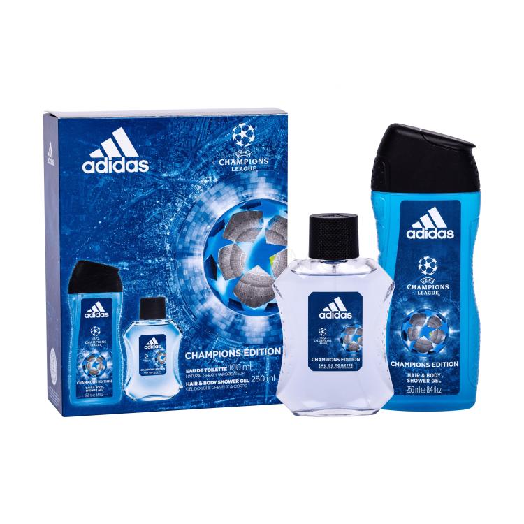 Adidas UEFA Champions League Pacco regalo eau de toilette 100 ml + doccia gel 250 ml