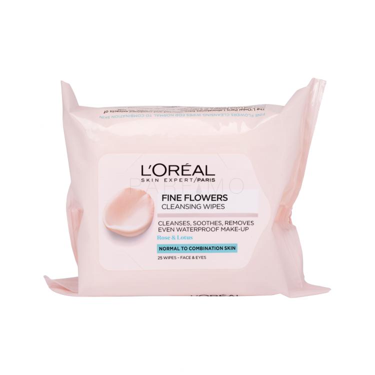 L&#039;Oréal Paris Fine Flowers Salviette detergenti donna 25 pz