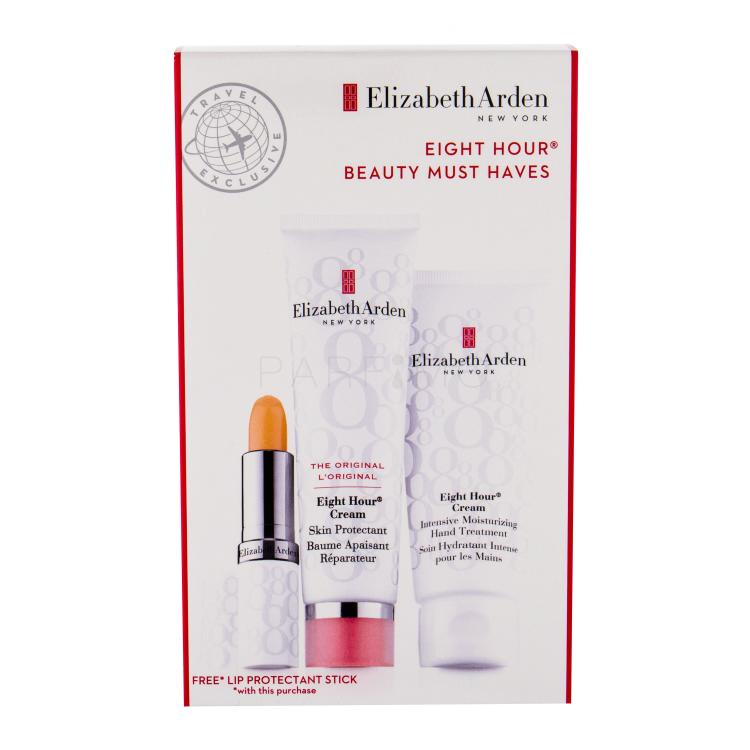 Elizabeth Arden Eight Hour Cream Skin Protectant Pacco regalo cura protettiva 50 ml + crema mani idratante 75 ml + balsamo labbra idratante SPF15 3,7 g