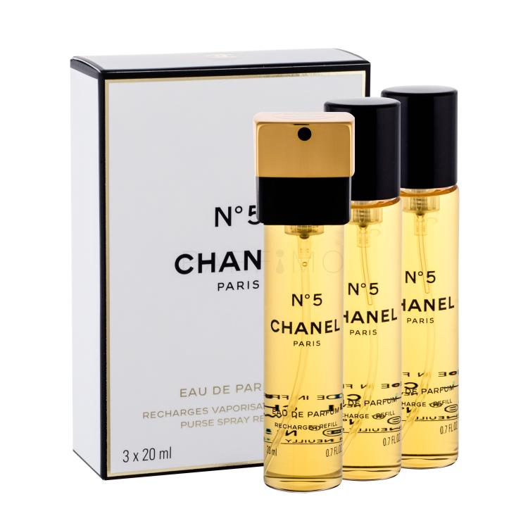 Chanel N°5 Eau de Parfum donna Ricarica 3x20 ml