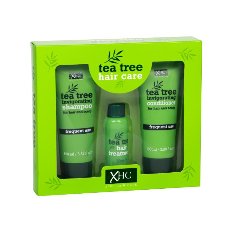 Xpel Tea Tree Pacco regalo shampoo 100 ml + balsamo 100 ml + siero per capelli 30 ml