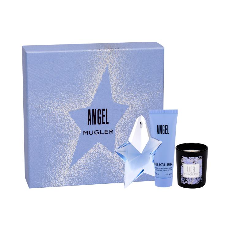 Thierry Mugler Angel Pacco regalo eau de parfum 25 ml + lozione corpo 50 ml + candela 70 g Ricaricabile