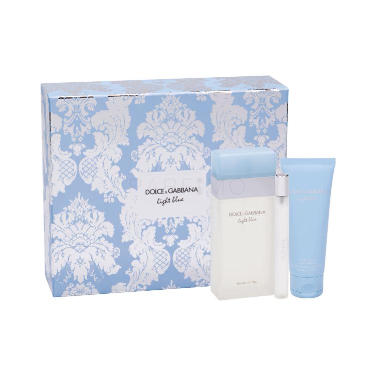 Dolce&amp;Gabbana Light Blue Pacco regalo eau de toilette 100 ml + crema corpo 75 ml + eau de toilette 10 ml