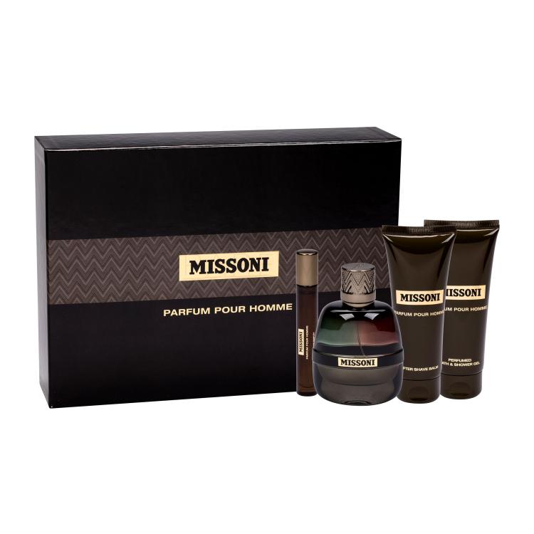 Missoni Parfum Pour Homme Pacco regalo eau de parfum 100 ml + balsamo dopobarba 100 ml + doccia gel 100 ml + eau de parfum 10 ml