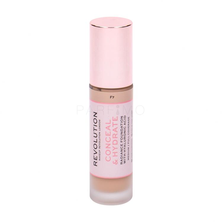 Makeup Revolution London Conceal &amp; Hydrate Fondotinta donna 23 ml Tonalità F7