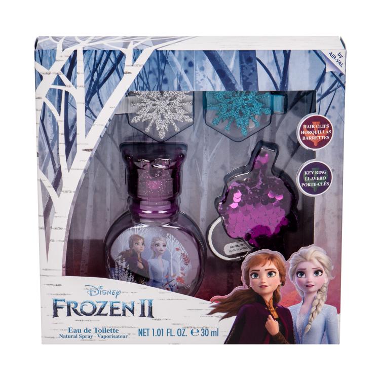 Disney Frozen II Pacco regalo eau de toilette 30 ml + portachiavi + fermaglio per capelli 2 pz