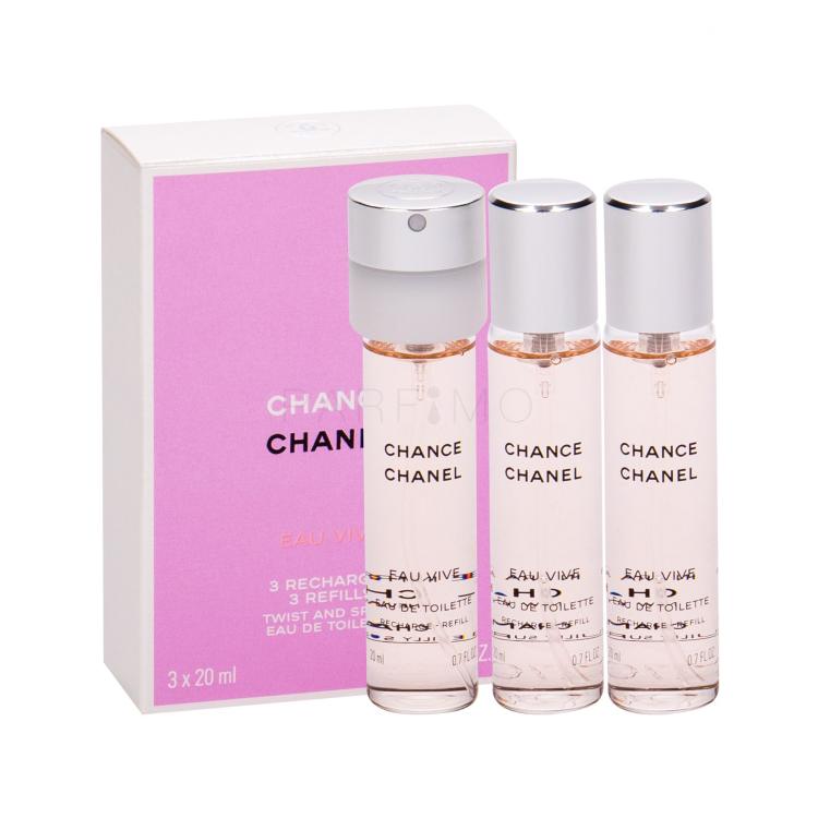 Chanel Chance Eau Vive Eau de Toilette donna Ricarica 3x20 ml