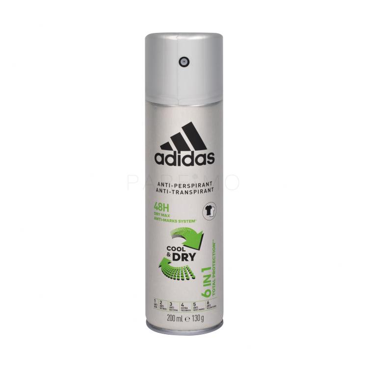 Adidas 6in1 Cool &amp; Dry 48h Antitraspirante uomo 200 ml