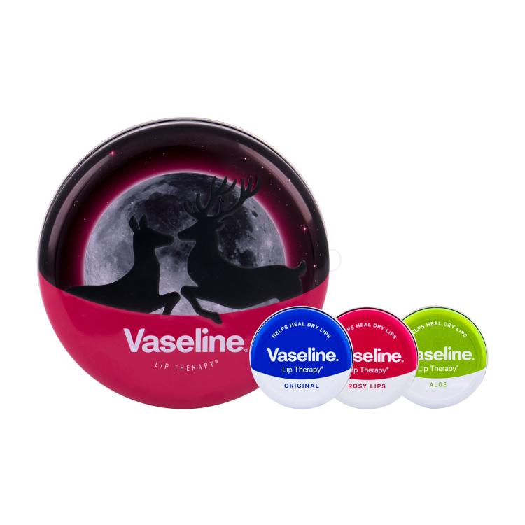 Vaseline Lip Therapy Pacco regalo balsamo labbra 20 g + balsamo labbra 20 g Rosy Lips + balsamo labbra 20 g Original + scatola