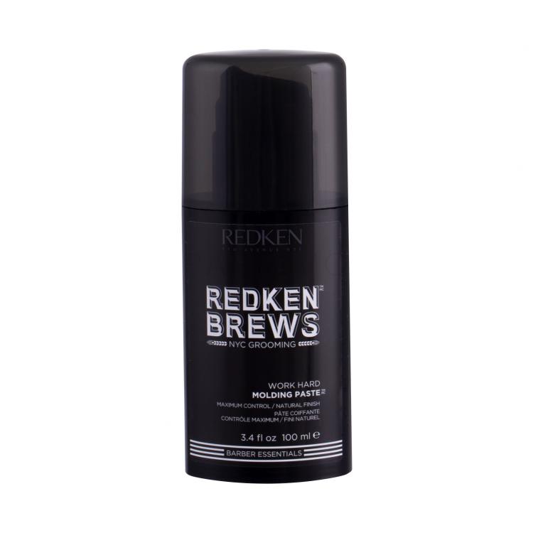 Redken Brews Hard Molding Paste Cera per capelli uomo 100 ml