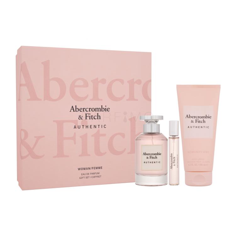 Abercrombie &amp; Fitch Authentic Pacco regalo eau de parfum 100 ml + eau de parfum 15 ml + lozione corpo 200 ml