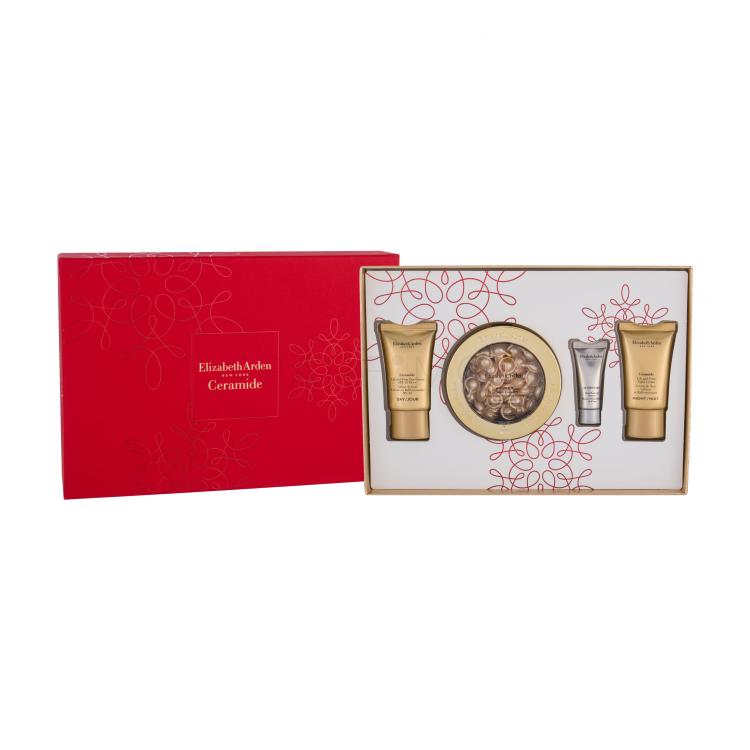 Elizabeth Arden Ceramide Daily Youth Restoring Pacco regalo siero in capsule 60 pz + crema viso giorno SPF30 15 ml + crema viso notte 15 ml + siero Superstart Skin Renewal Booster 5 ml