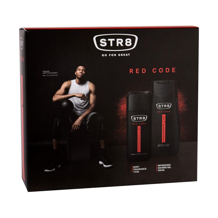 STR8 Red Code Pacco regalo deodorante 75 ml + doccia gel 250 ml
