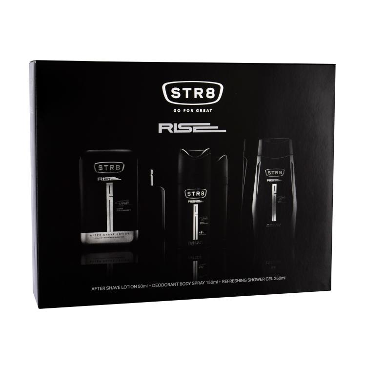 STR8 Rise Pacco regalo dopobarba 50 ml + deodorante 150 ml + doccia gel 250 ml