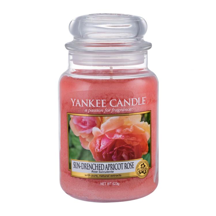 Yankee Candle Sun-Drenched Apricot Rose Candela profumata 623 g