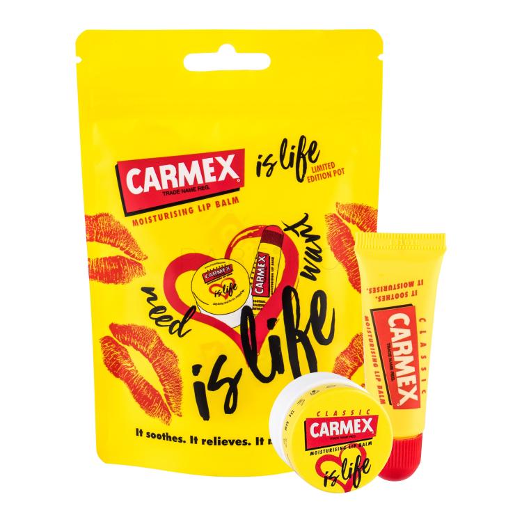 Carmex Classic Is Life Pacco regalo balsamo labbra 10 g + balsamo labbra Is Life Classic 7,5 g
